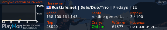 баннер для сервера rust. RustLife.net | Solo/Duo/Trio | Fridays | EU 27/02 27.02