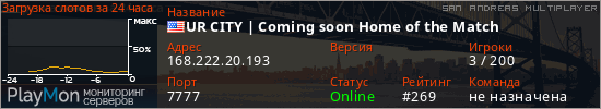баннер для сервера samp. UR CITY | Coming soon Home of the Match