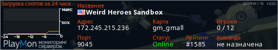 баннер для сервера garrysmod. Weird Heroes Sandbox