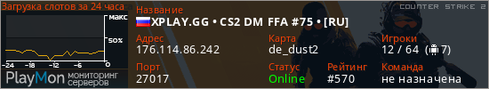 баннер для сервера cs2. XPLAY.GG • CS2 DM FFA #75 • [RU]