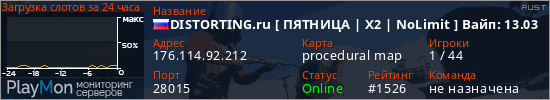 баннер для сервера rust. DISTORTING.ru [ ПЯТНИЦА | X2 | NoLimit ] Вайп: 13.03