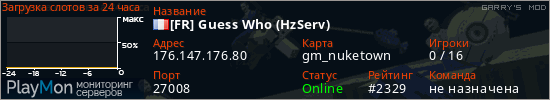 баннер для сервера garrysmod. [FR] Guess Who (HzServ)
