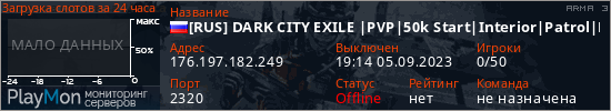 баннер для сервера arma3. [RUS] DARK CITY EXILE |PVP|50k Start|Interior|Patrol|Missions|R