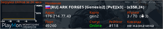 баннер для сервера ark. [RU] ARK FORGES [Genesis2] [PvE][x3] - (v358.24)