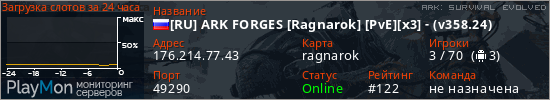 баннер для сервера ark. [RU] ARK FORGES [Ragnarok] [PvE][x3] - (v358.24)