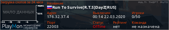 баннер для сервера mta. Run To Survive[R.T.S]DayZ[RUS]