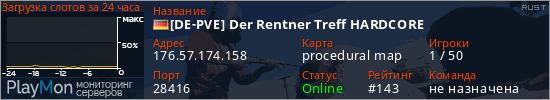 баннер для сервера rust. [DE-PVE] Der Rentner Treff HARDCORE