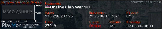 баннер для сервера cs. OnLine Clan War 18+