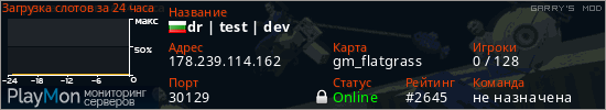 баннер для сервера garrysmod. dr | test | dev