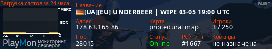 баннер для сервера rust. [UA][EU] UNDERBEER | WIPE 03-05 19:00 UTC