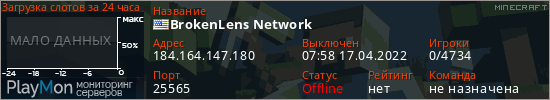 баннер для сервера minecraft. BrokenLens Network