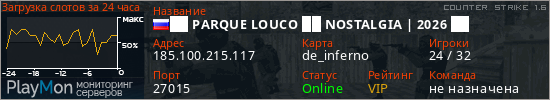 баннер для сервера cs. ██ PARQUE LOUCO ██ NOSTALGIA | 2026 ██