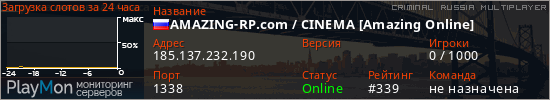 баннер для сервера crmp. AMAZING-RP.com / CINEMA [Amazing Online]