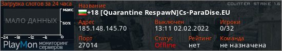 баннер для сервера cs. +18 [Quarantine RespawN]Cs-ParaDise.EU
