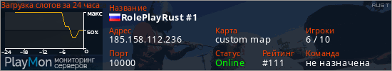 баннер для сервера rust. RolePlayRust #1