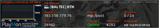 баннер для сервера cod4. |BALTIC|KTK