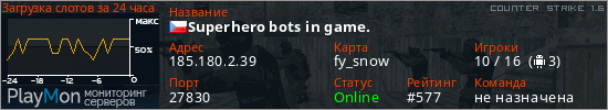 баннер для сервера cs. Superhero bots in game.