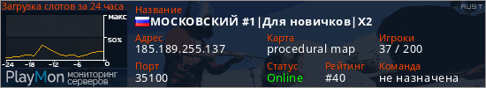 баннер для сервера rust. МОСКОВСКИЙ #1|Для новичков|X2