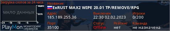 баннер для сервера rust. ExRUST MAX2 WIPE 20.01 TP/REMOVE/RPG