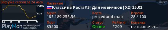баннер для сервера rust. Классика Раста#3|Для новичков|X2|25.02