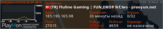 баннер для сервера cs2. [TR] Fluline Gaming | FUN,DROP !kf,!ws - prooyun.net