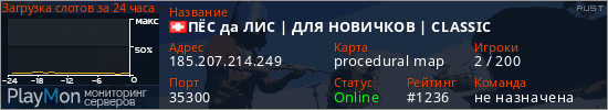 баннер для сервера rust. ПЁС да ЛИС | ДЛЯ НОВИЧКОВ | CLASSIC