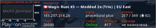баннер для сервера rust. Magic Rust #3 — Modded 2x (Trio) | EU East