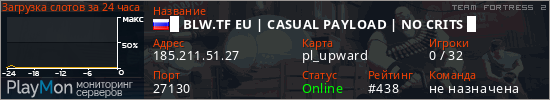 баннер для сервера tf2. █ BLW.TF EU | CASUAL PAYLOAD | NO CRITS █