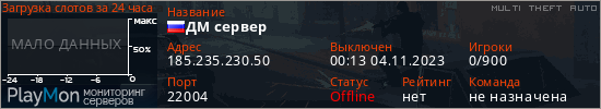 баннер для сервера mta. ДМ сервер