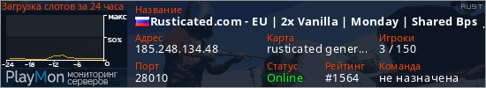 баннер для сервера rust. Rusticated.com - EU | 2x Vanilla | Monday | Shared Bps | 2/23