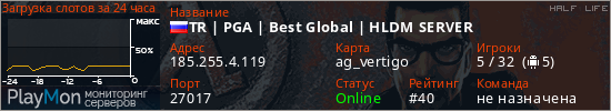 баннер для сервера hl. TR | PGA | Best Global | HLDM SERVER