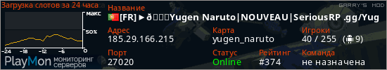 баннер для сервера garrysmod. [FR]►🍃Yugen Naruto|NOUVEAU|SeriousRP .gg/YugenNRP