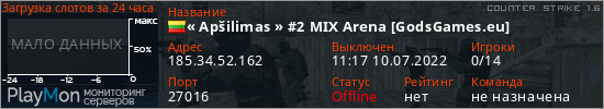 баннер для сервера cs. « Apšilimas » #2 MIX Arena [GodsGames.eu]