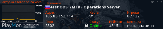 баннер для сервера arma3. 41st ODST/MFR - Operations Server