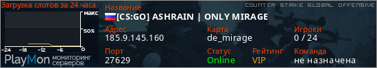 баннер для сервера csgo. [CS:GO] ASHRAIN | ONLY MIRAGE