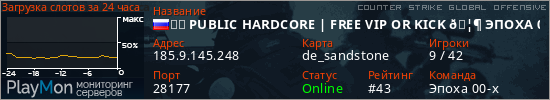 баннер для сервера csgo. ⚡️ PUBLIC HARDCORE | FREE VIP OR KICK 🦶 ЭПОХА 00-х