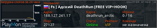 баннер для сервера cs. [ Fs ] Адский DeathRun [FREE VIP+HOOK]