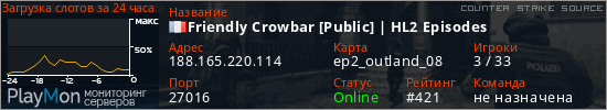 баннер для сервера css. Friendly Crowbar [Public] | HL2 Episodes
