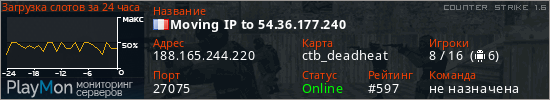баннер для сервера cs. Moving IP to 54.36.177.240