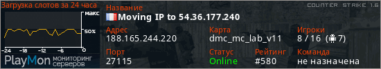баннер для сервера cs. Moving IP to 54.36.177.240