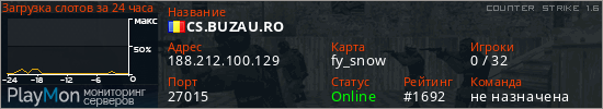 баннер для сервера cs. CS.BUZAU.RO