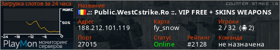 баннер для сервера cs. .:: Public.WestCstrike.Ro ::. VIP FREE + SKINS WEAPONS