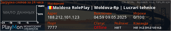 баннер для сервера crmp. Moldova RolePlay | Moldova-Rp | Lucrari tehnice