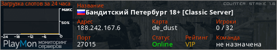 баннер для сервера cs. Бандитский Петербург 18+ [Classic Server]