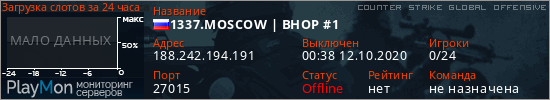 баннер для сервера csgo. 1337.MOSCOW | BHOP #1