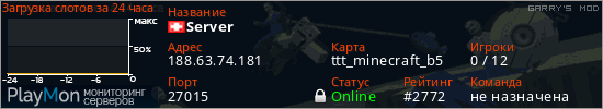 баннер для сервера garrysmod. Server