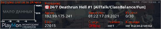 баннер для сервера tf2. 24/7 Deathrun Hell #1 [AllTalk/ClassBalance/Fun]