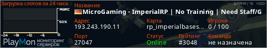 баннер для сервера garrysmod. MicroGaming - ImperialRP | No Training | Need Staff/GMs