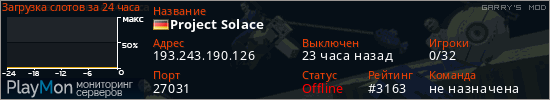 баннер для сервера garrysmod. Project Solace