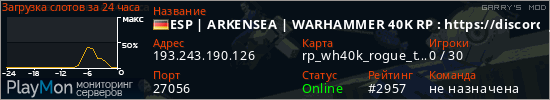 баннер для сервера garrysmod. ESP | ARKENSEA | WARHAMMER 40K RP : https://discord.gg/EGhbZGH3